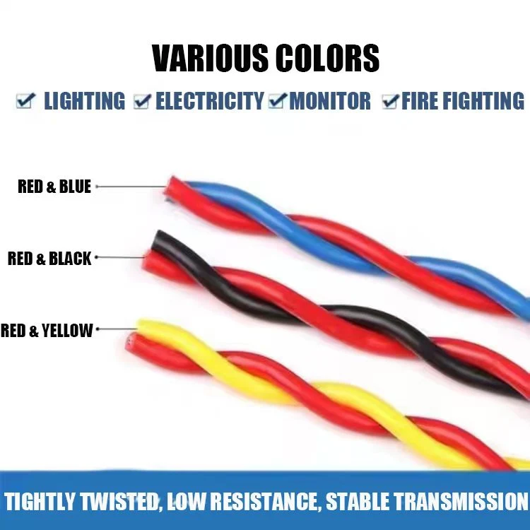 Flexible Wire Cable PVC Insulated Rvs Twisted Pair Flexible Electric Cable