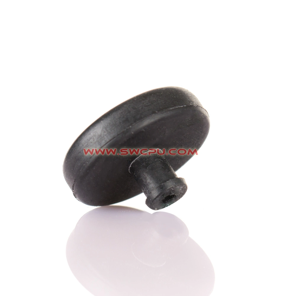 Custom High Temperature Small Soft Molded Nr / NBR Silicone Rubber Black Plug for Hole