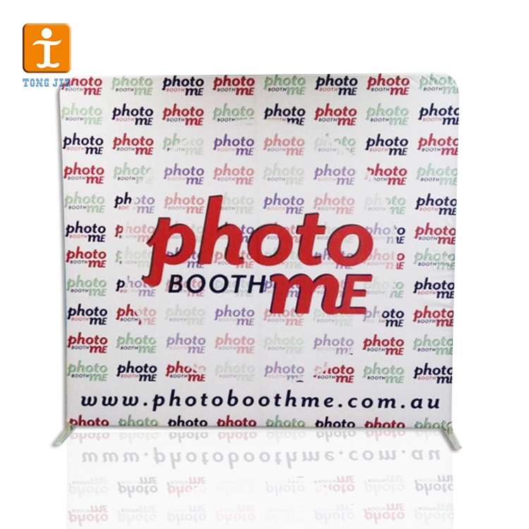 Custom Straight Foldable China Supplier Cheap Fabric Banner fondo Stand