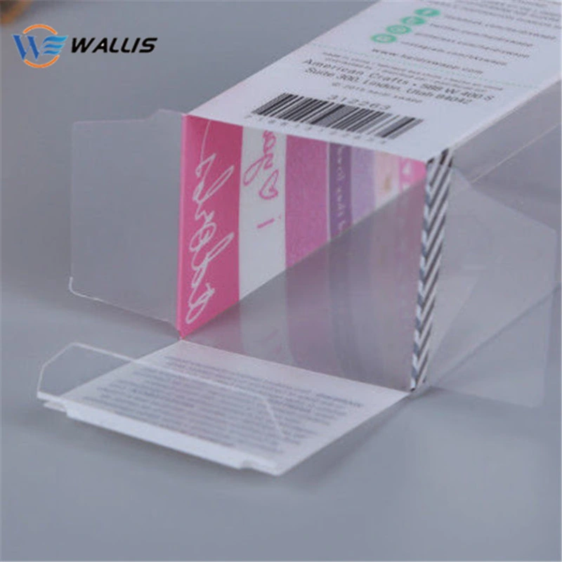 Customized Biodegradable PVC Pet PETG PP PS Plastic Packaging Boxes, PP PS Small Transparent Folding Box for Cream with UV Printing