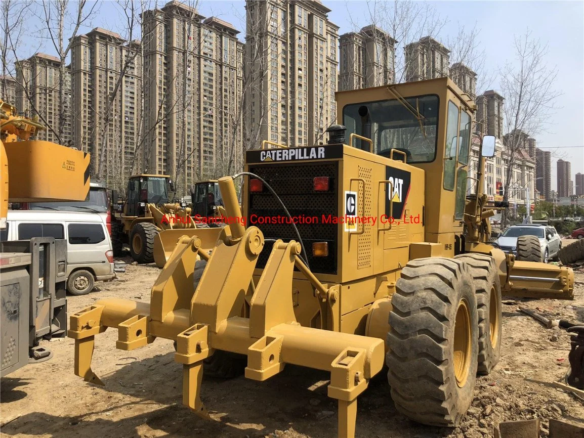 Second-Hand Caterpillar Road Grader 140h/140g/140K/14G/16g Motor Grader with Ripper