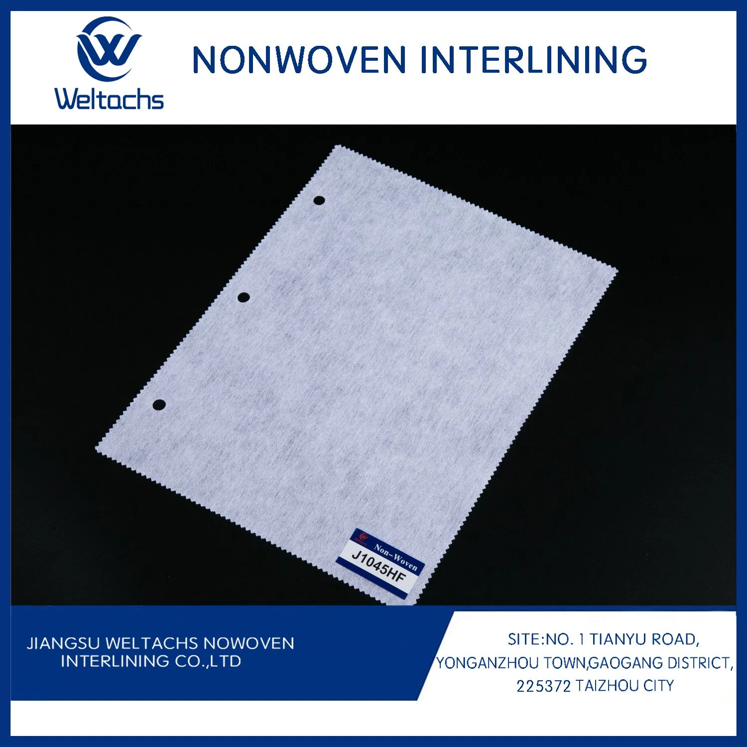100/150cm Width Adhesive Recycled Fusible Nonwoven Fabric Interlining