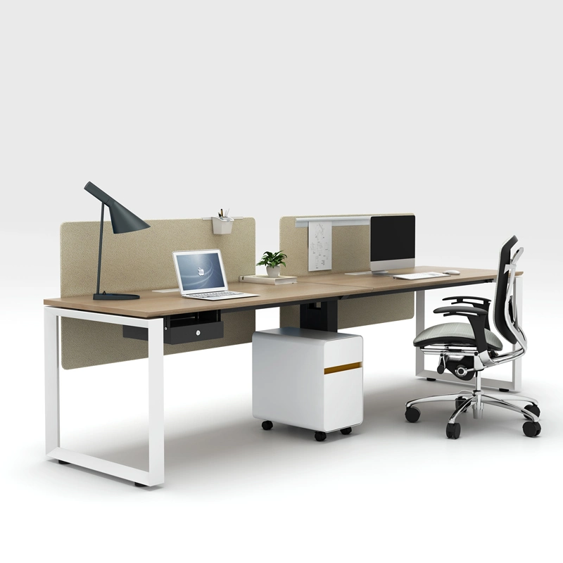 Grossista Melamine Estação de trabalho Secretária Modern Single Side Two Seat Office Tabela