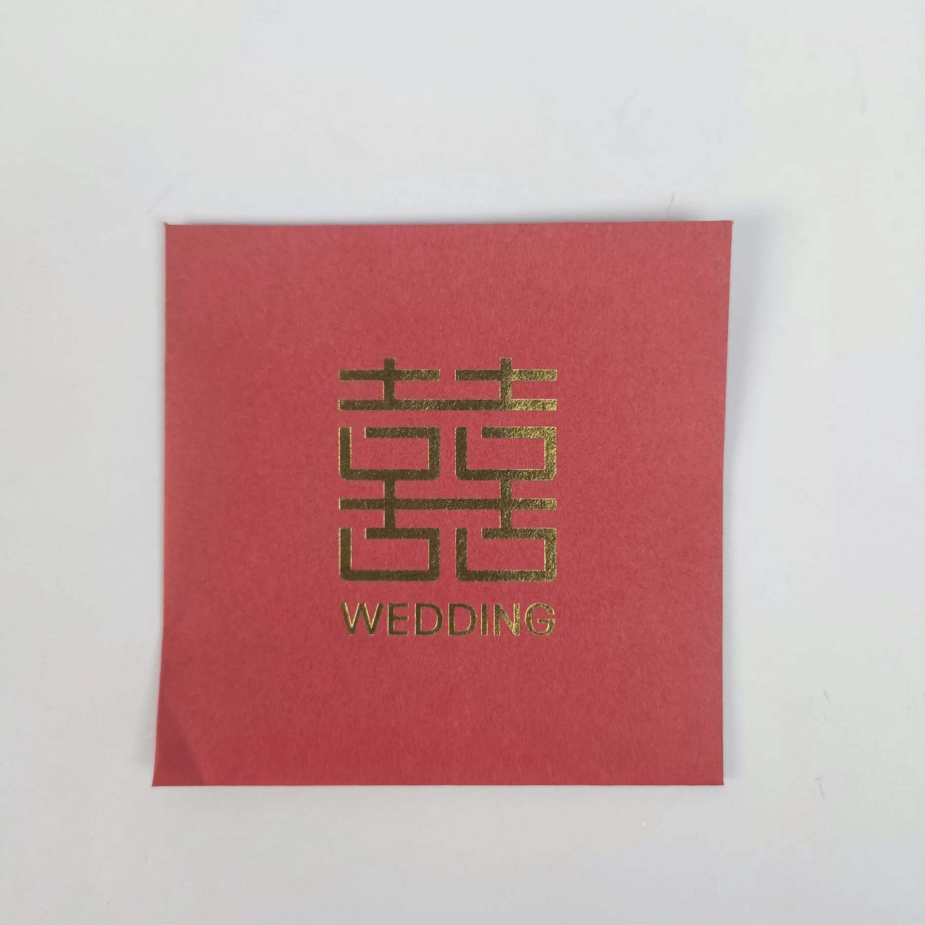 Custom Small Size Bronzed Red Envelopes