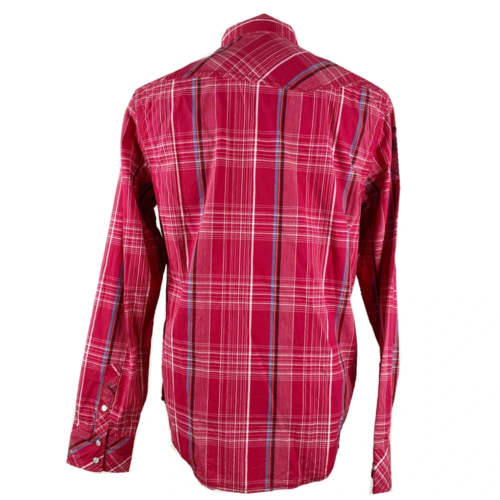 Men's 100% Cotton Y/D Plaid Woven Shirts Casual Wear