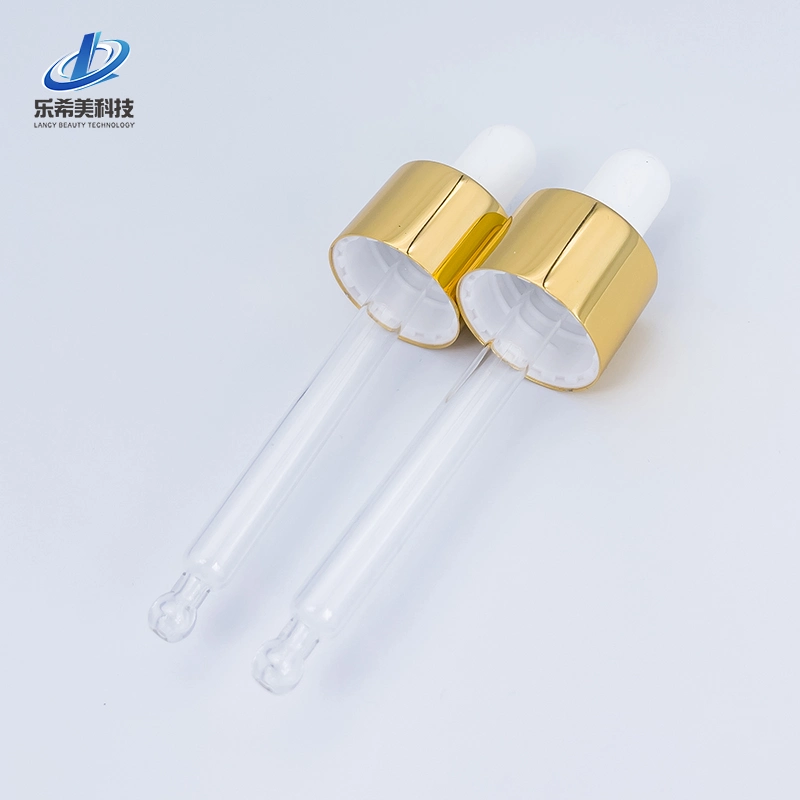 20/400 20/410 20/415 18mm Cosmetic Aluminum Dropper Lid Top Rose Gold Glass Pipette 22/415 Dropper Top