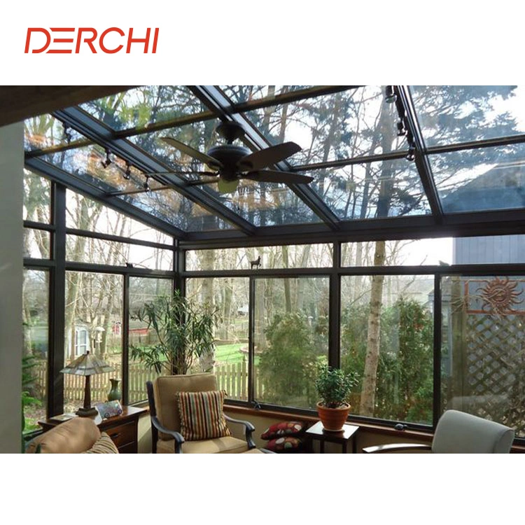 Jardin d'hiver balcon aluminium 4 saison de luxe Veranda Glass Conservatory Solarium