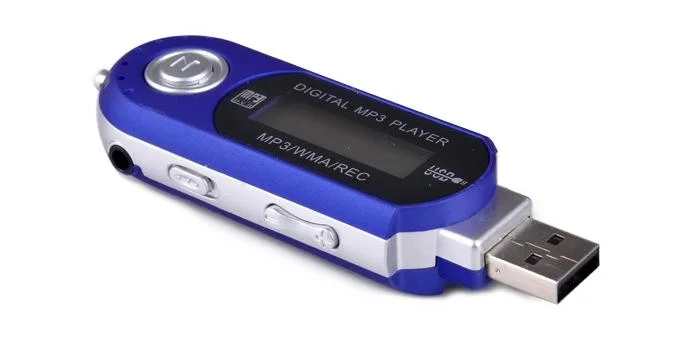 FM Radio Build in AAA Battery USB MP3 Player with Recorder