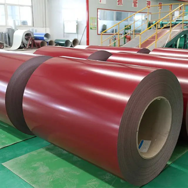 Dx51d DC01 SPCC SGCC Cold Rolled PPGL PPGI Gi Gl Hot Dipped Galvanized Galvalume Zinc Aluminum PVDF PE Color Coated Prepainted Metal Roofing Steel Sheet Coil