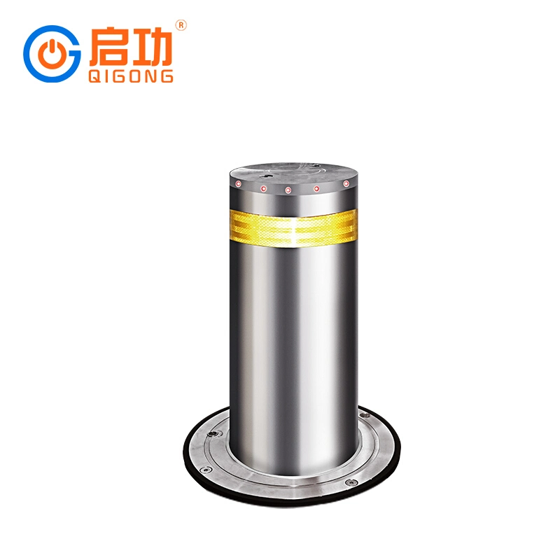 Road Safety Barrier Stainless Steel Remote Control Hydraulic Automatic Lifting Bollard