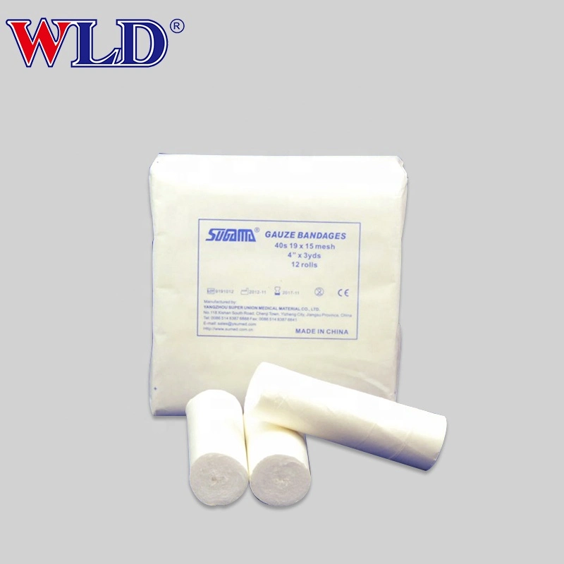 100% &#160; Medical Hemostatic Gauze Rolls Bandages Anti Adhesive Biodegradable Sterile or Non-Sterile Piece Elastic