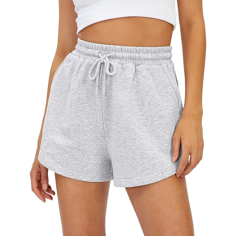 Sports Shorts for Women in Summer Thin Style Casual Wide Leg Running High Waist Pure Cotton Loose A-Line Pants for Women