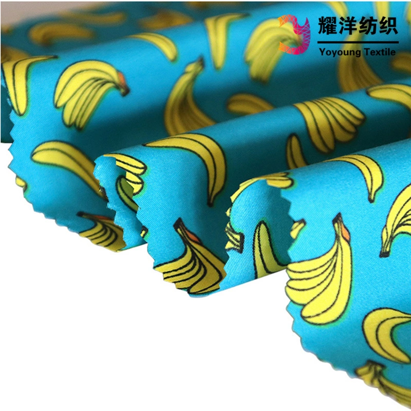 Waterproof Brushed Polyester Peach Skin Fabric with Aop Digital Printing for Beach Pants