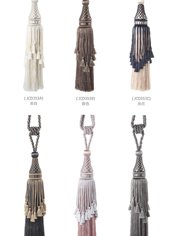 Super Quality Good Pirce Rayon Tassel Fringe Trimming Curtain Holdbacks Curtains Tiebacks Home Decorative Tassels Windows for Home Offic