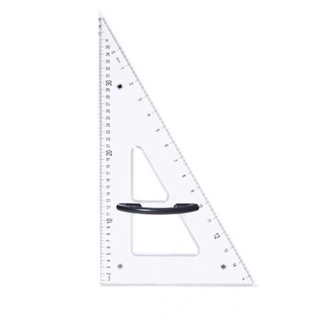 Plastic Protractor Large Triangle Ruler for Teacher