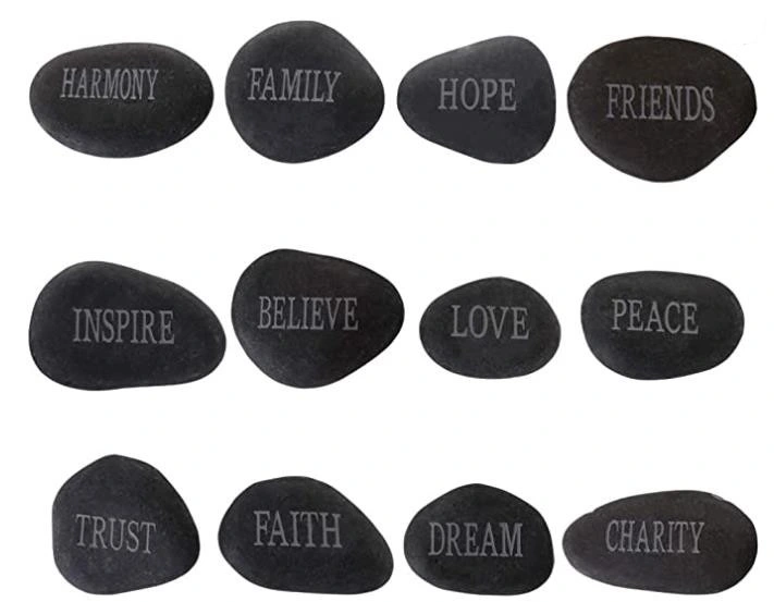 Factory Hot Selling High quality/High cost performance  Buddhist Customizable Lettering Pebbles Decorative Pebbles