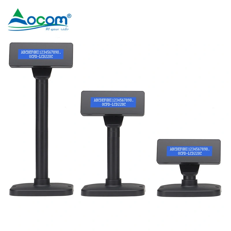 Factory Best Prcie USB Serial Port 2 Line LCD Digital Customer Pole Display in POS System