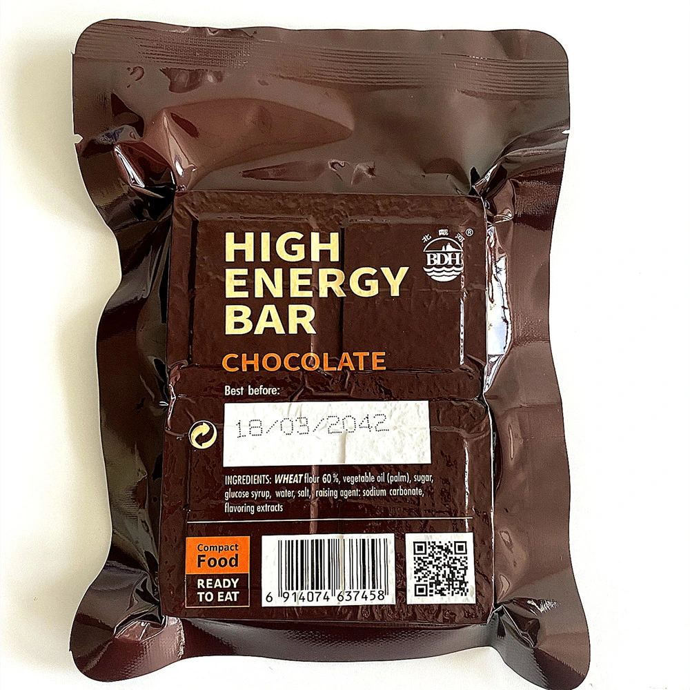 Barre énergétique au chocolat Cookies Biscuits militaires Échantillon de nourriture d'urgence Personnalisation