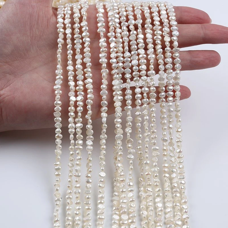 Wholesale/Supplier 3-3.5mm Baroque Shape Freshwater Pearl Strand for Fashion Jewelry Making