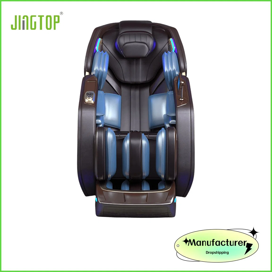 Jingtop Prix d'usine 3D 4D Qualité supérieure Chaise de massage corporel de massage thaïlandais à gravité 0.