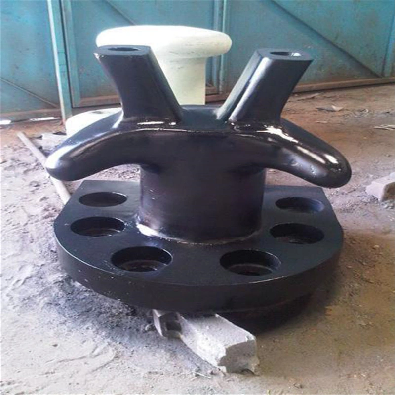 Customize Marine Mooring Single Bitt Bollard T Head Dock Bollard