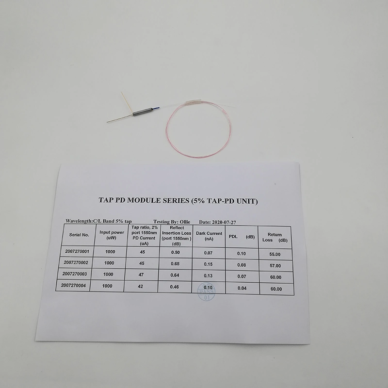 Toque em Pd analógico coaxial fotodiodo PIN o módulo de detecção com Pigtail