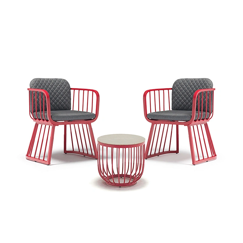 Современный дизайн садовой мебелью металлической кемпинг обеденный кресло для отдыха