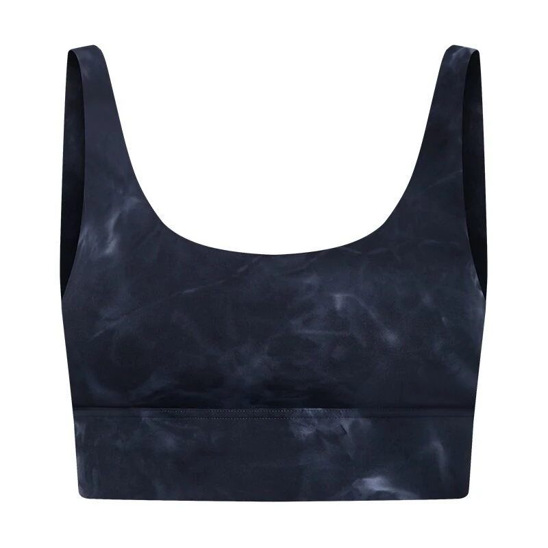 Women Summer Tie Dyeing Padded Yoga Crop Top Sports Bra