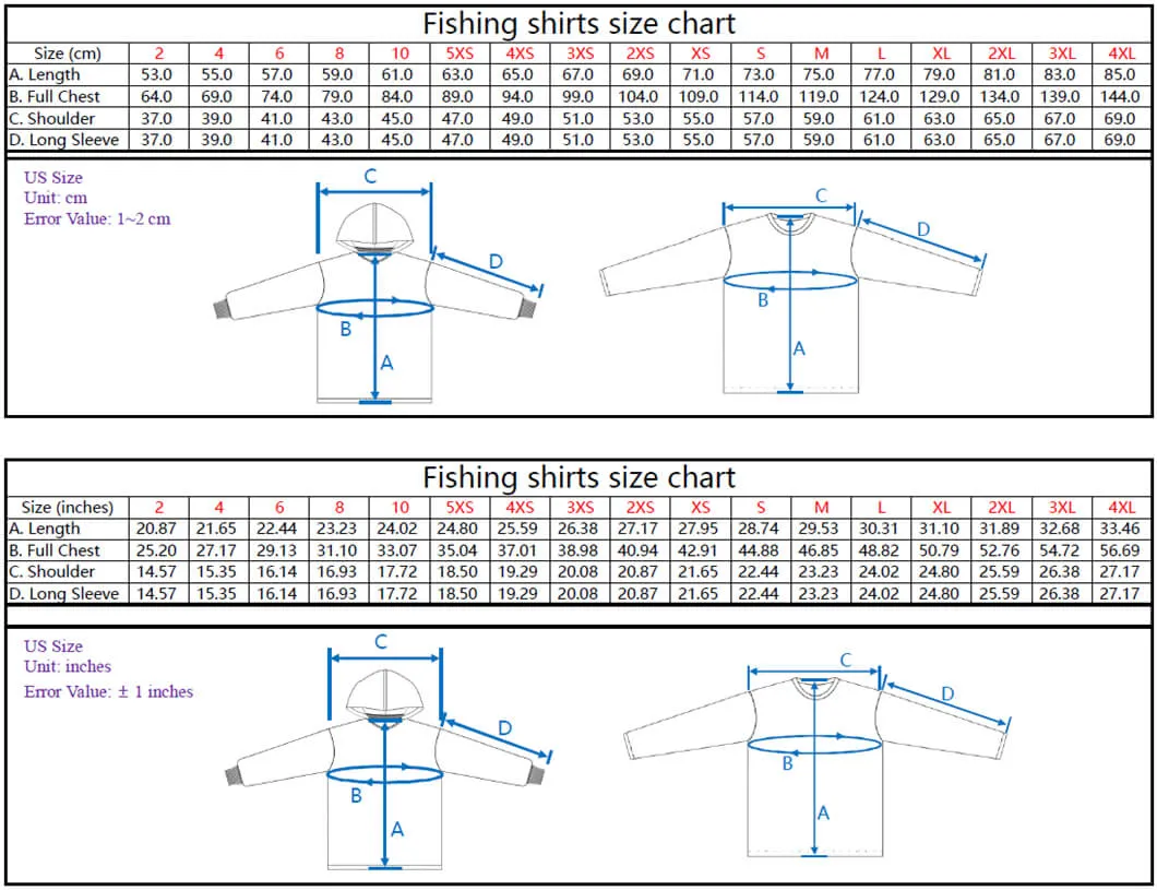 Sublimation Print Long Sleeve Quick Dry, secado rápido, humedad, correr Camisas ropa ropa de pesca