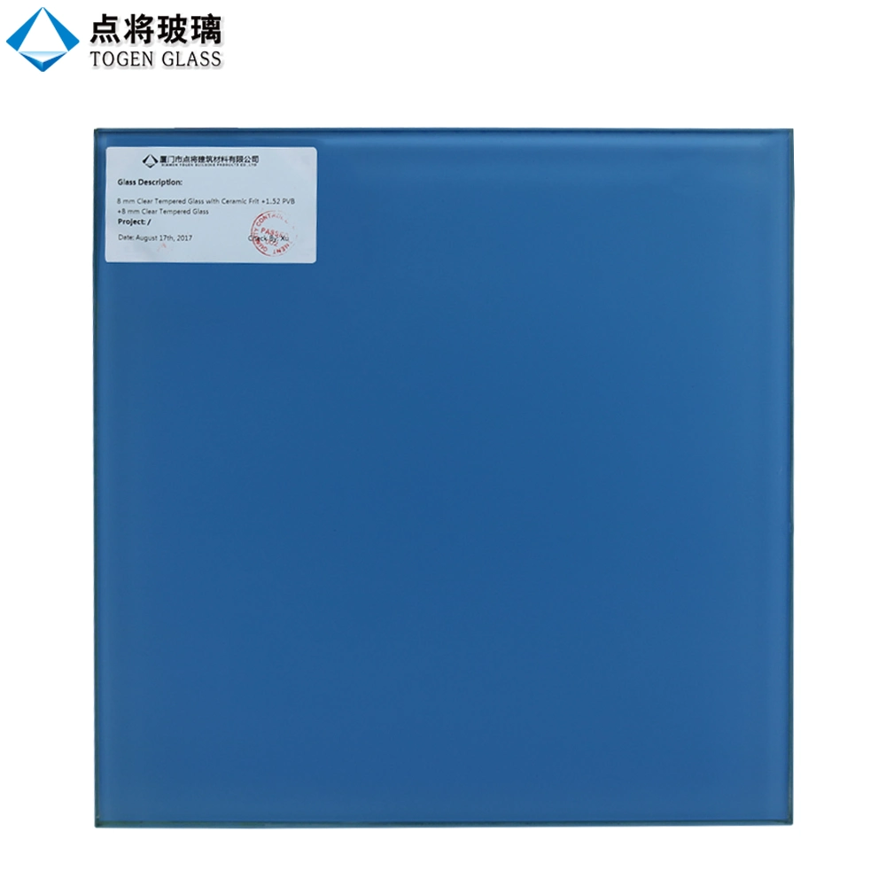 Clear Tempered Ceramic Frit Laminated Glass