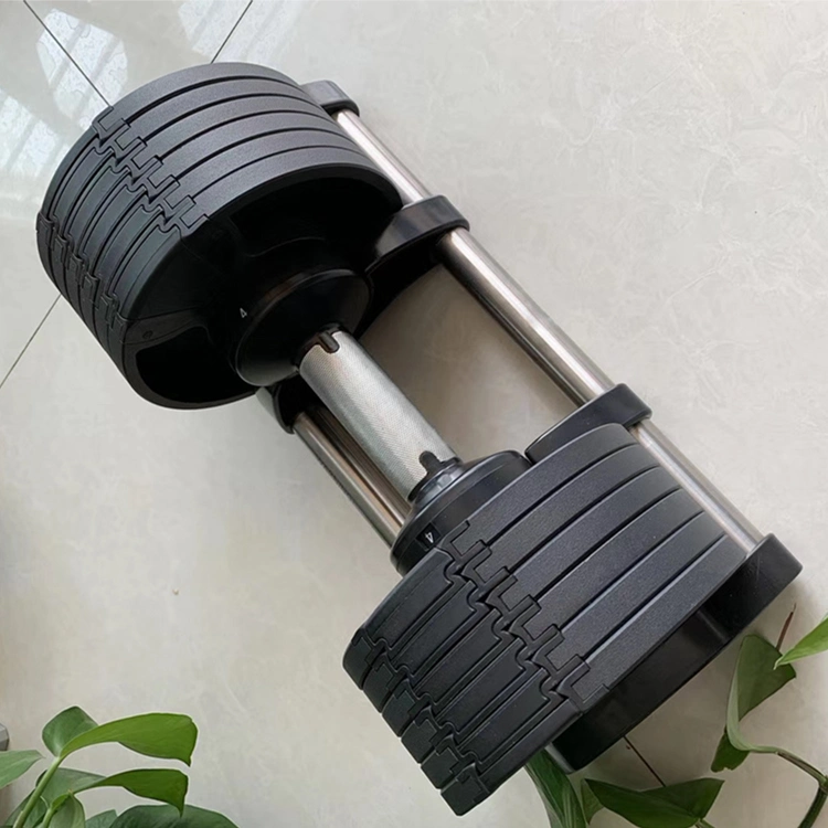 Good Quality Anti-Slip Cast Iron 20kg Dumbbell Stainless Steel 32kg Weights Dumbbells Set for Sale