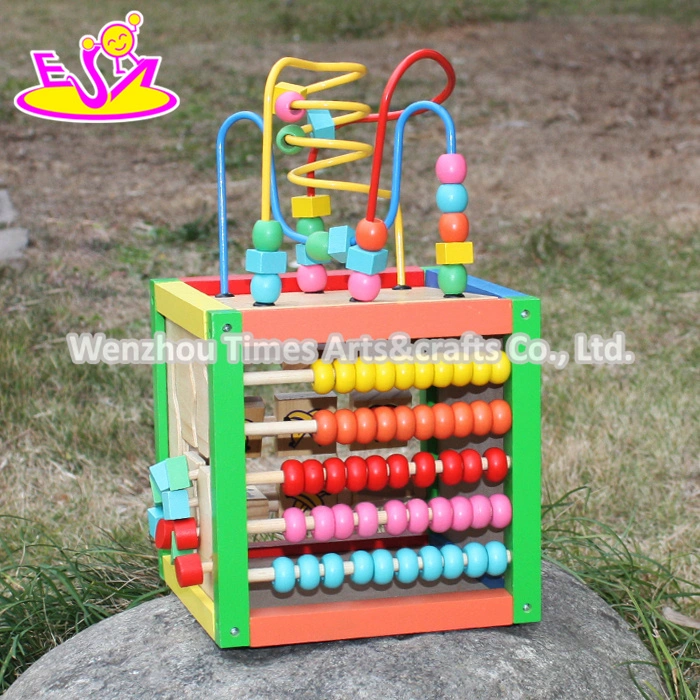 2015 Early Learning Kids Toy for Wholesale/Supplier, Children Learning Toys Colorful Beads, Multifunction Cheap Wooden Learning Toy W11b060