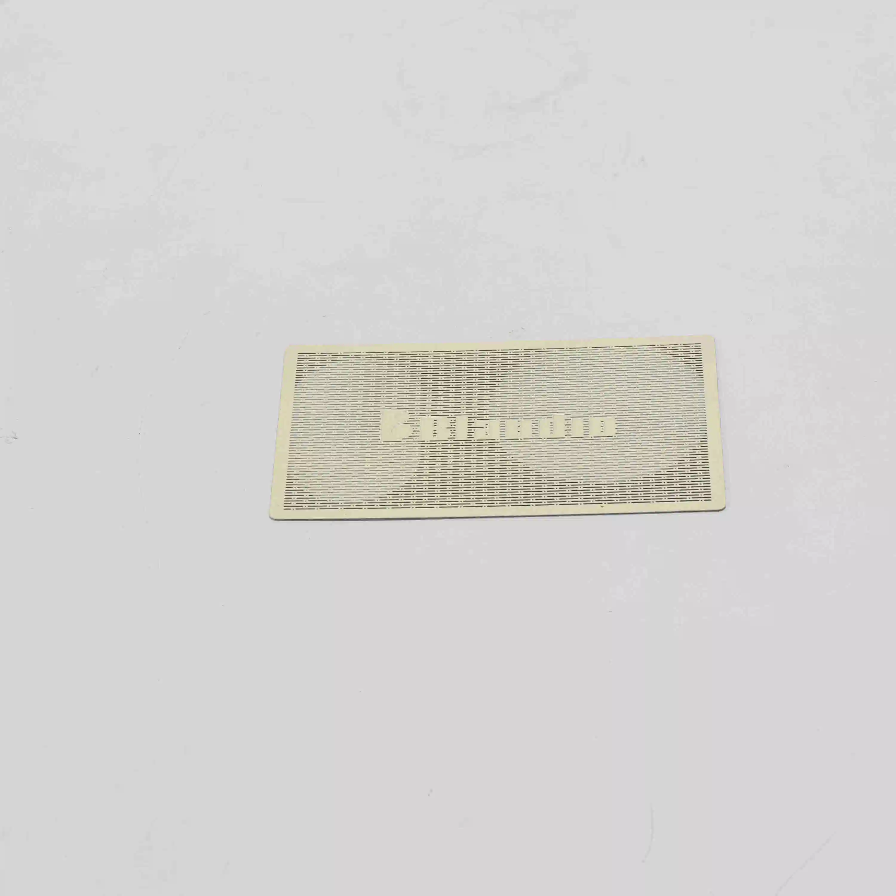 3D Protrude Embossed Chemical Etching Custom Nameplate Card