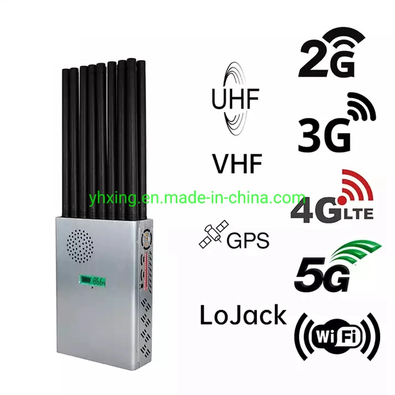 18 Channel Mobile Phone Signal Blocker CDMA GSM 2g 3G 4G 5g GPS WiFi Lojack with Nylon Cover Signal Jammer