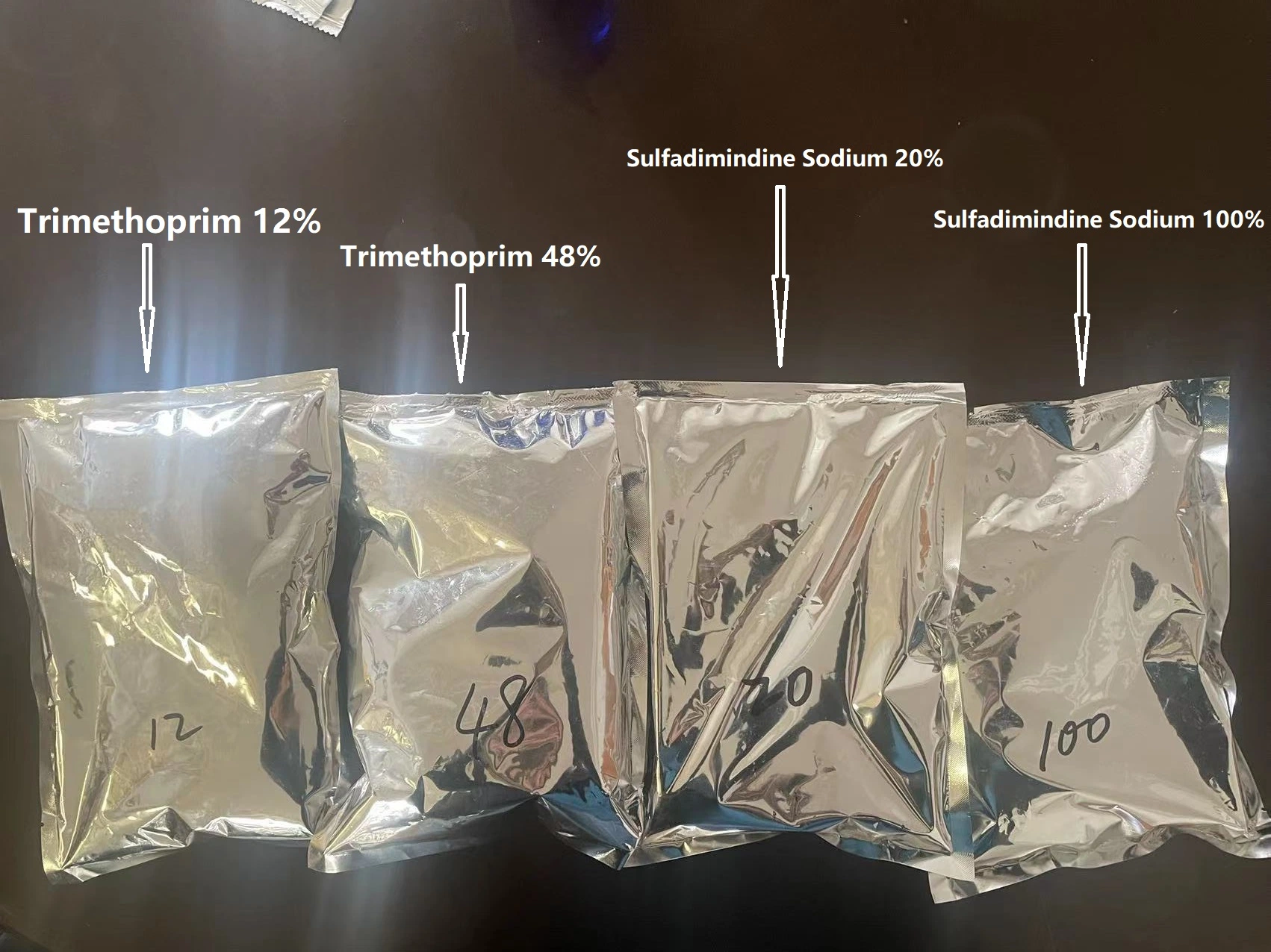 Pó solúvel em água trimetoprim sulfha