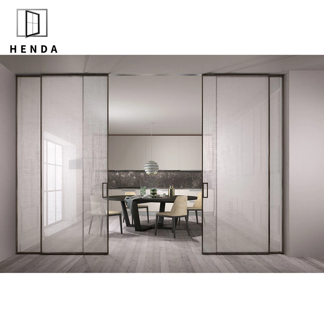 As2047 Soundproof Outdoor House Aluminum Entrance Interior Sliding Pocket Doors