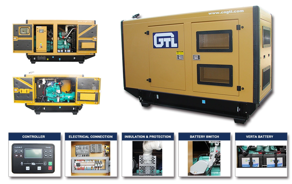 High quality/High cost performance  Quiet Soundproof Diesel Power Generator Silent