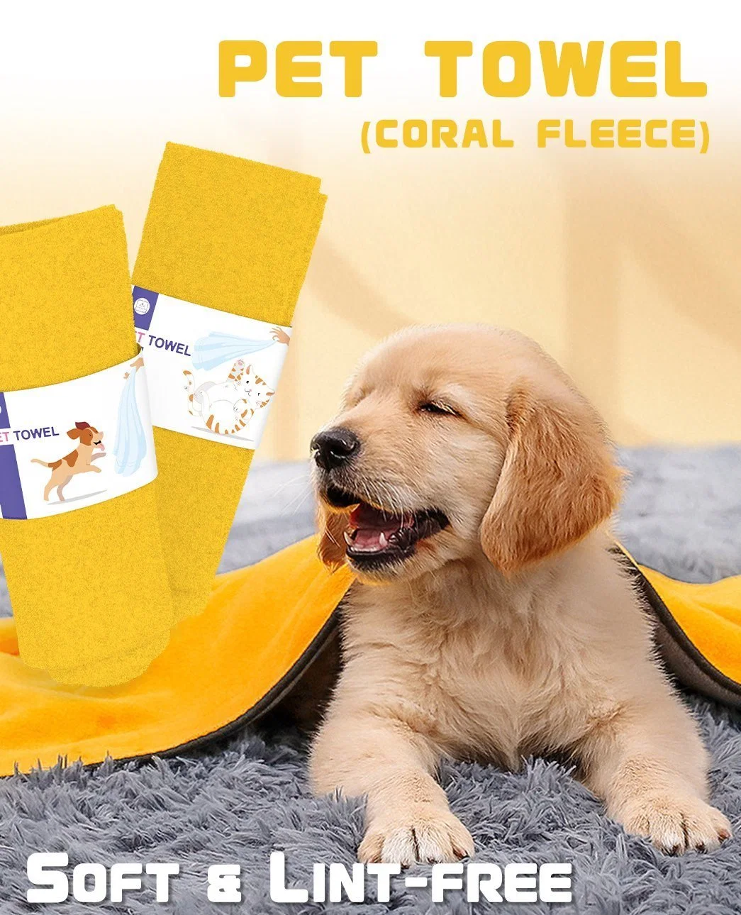 Nettoyage de baignade Pet jetables Lingettes humides/serviettes/tissus antibactériens serviette pet