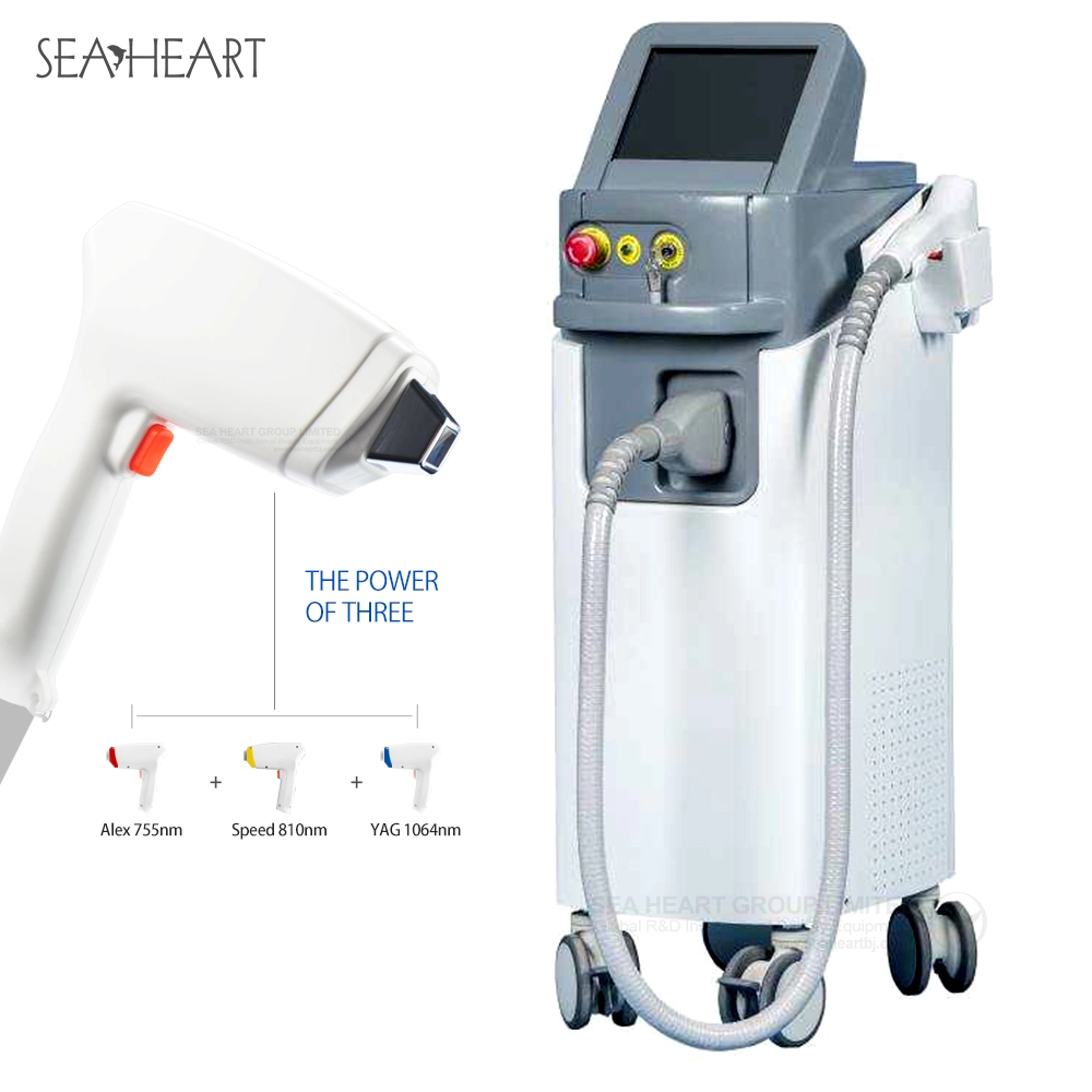 600W 755 Alex-810-1064nm YAG Diode Laser for Hair Removal