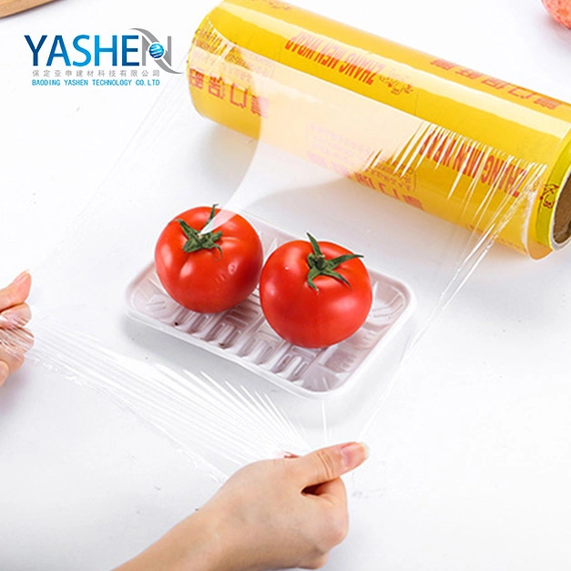 Food Grade Packaging PVC Cling Film Wrap Film Clear Wrapping Plastic Paper