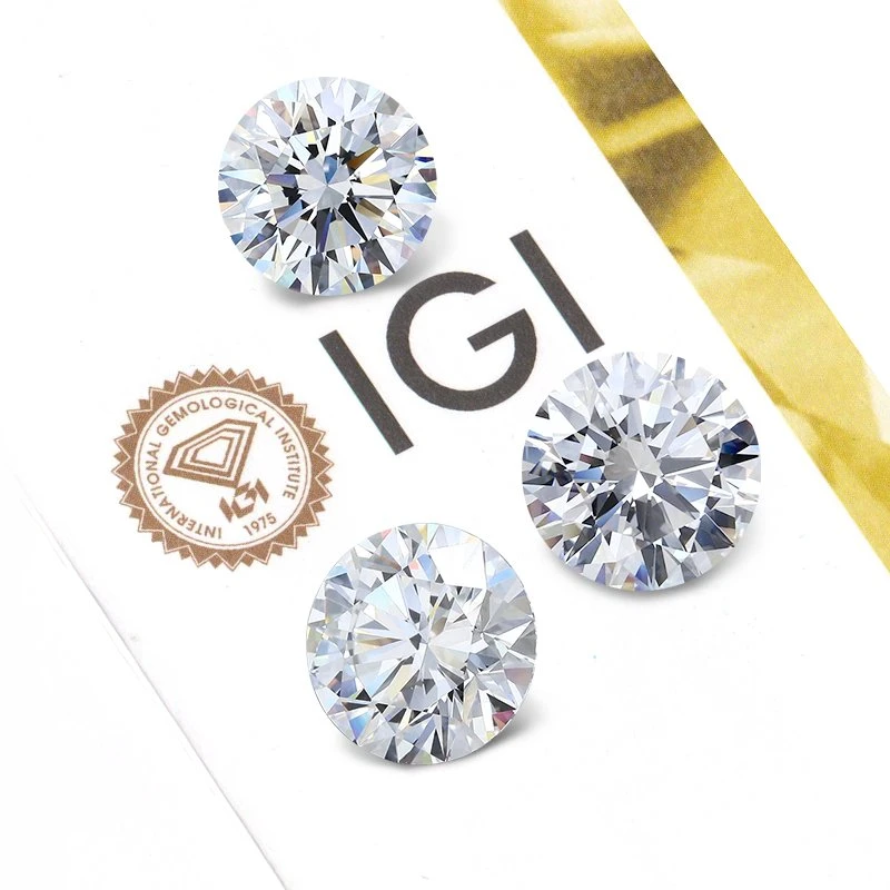 Starsgem 1CT 1.5CT 2CT 2.5CT 3CT Сертификат IGI различных размеров CVD HPHT DEFG Vs VVS оптом синтетический круглый лаб выращен Продажа алмазов на складе