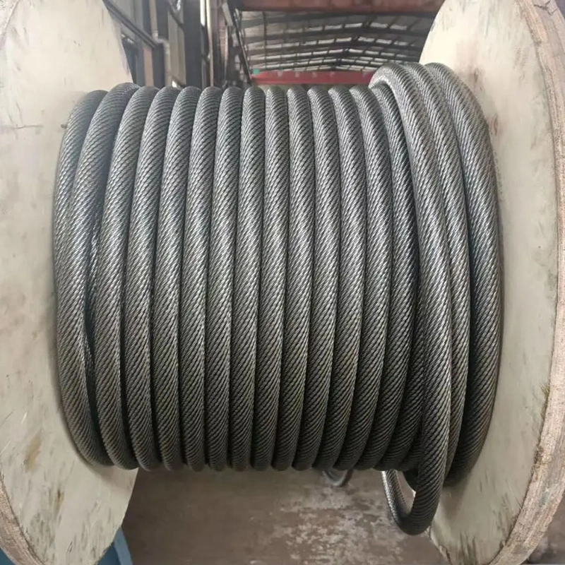 6X19s 8X19s FC/Iwrc Galvanized or Un-Galanized Wire Steel Rope for Elevator Use