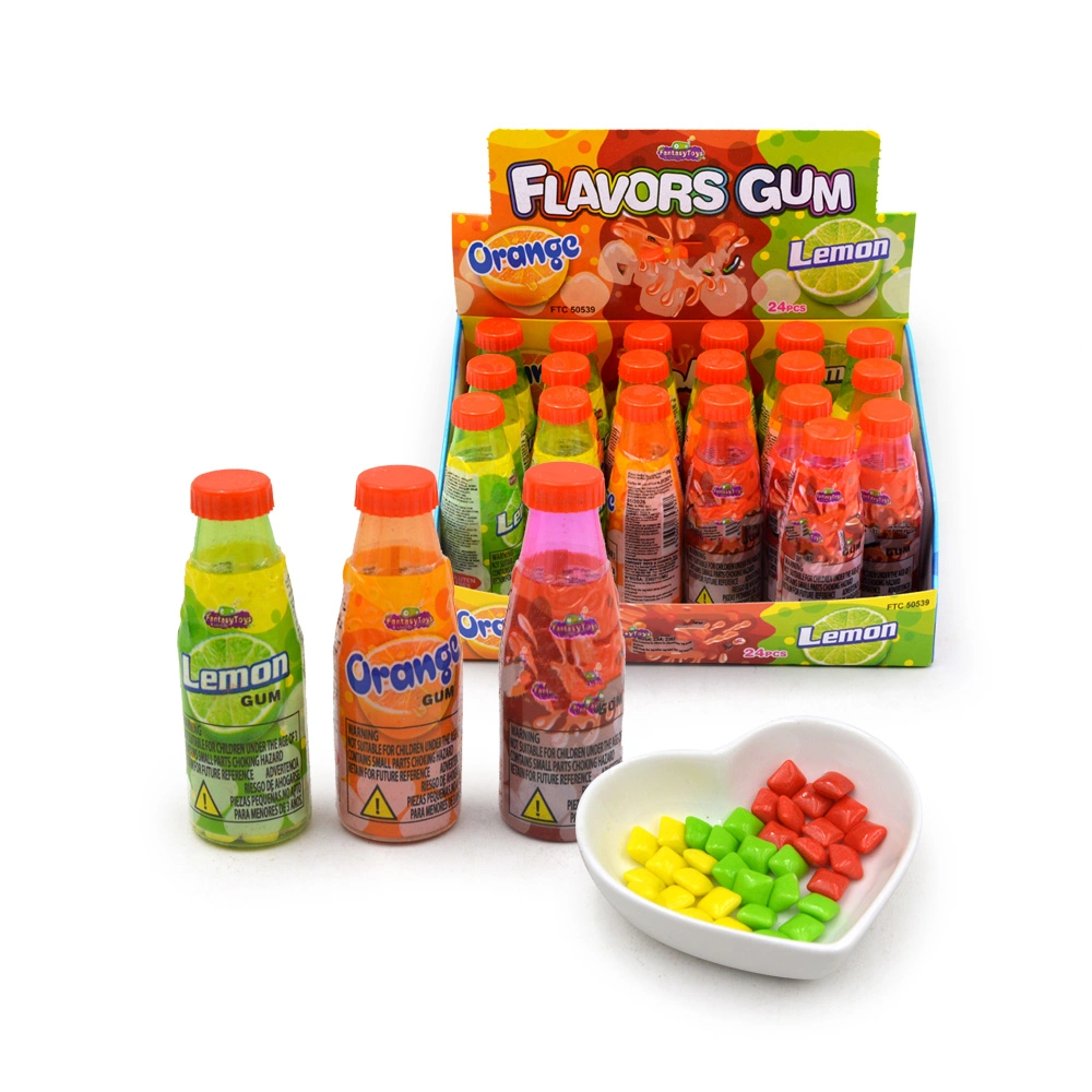 Three Flavor Fruit Mini Chewing Gum in Cola Bottle