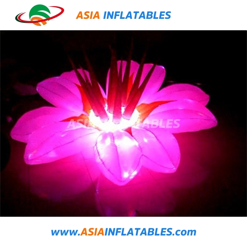 Newest Wedding Stage Hanging Inflatable Flower with LED Light