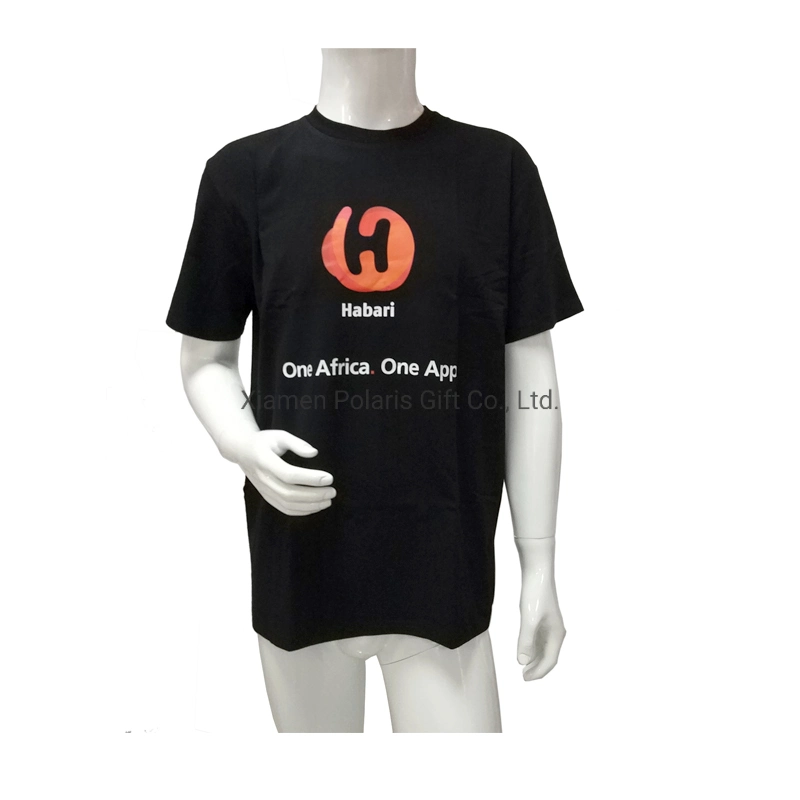 Custom Whole Sale Cheap Cotton Advertising Cotton Printed Culture T-Shirts with Short Sleeves