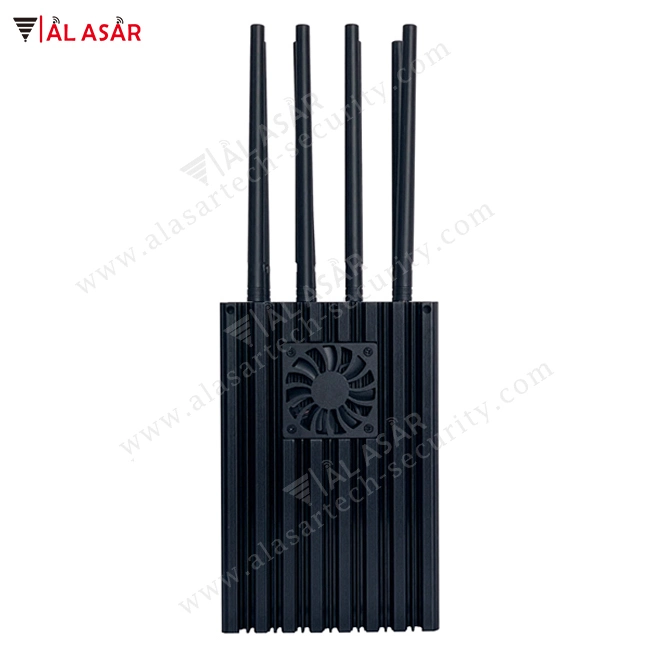 Portable 8 Channel Handheld 80W Jamming All Cell Phone 2g / 3G / 4G / 5g Mobile Phone Signal Jammer