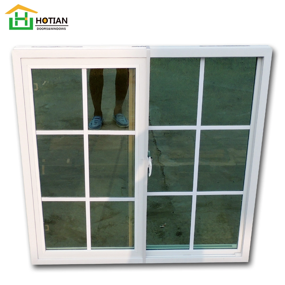 Double Sliding PVC Windows Custom Design PVC Plastic Windows and Doors Manufacture