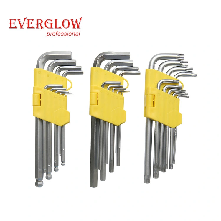 9 PCS Cr-V Extra Long Ball Point Hex Key