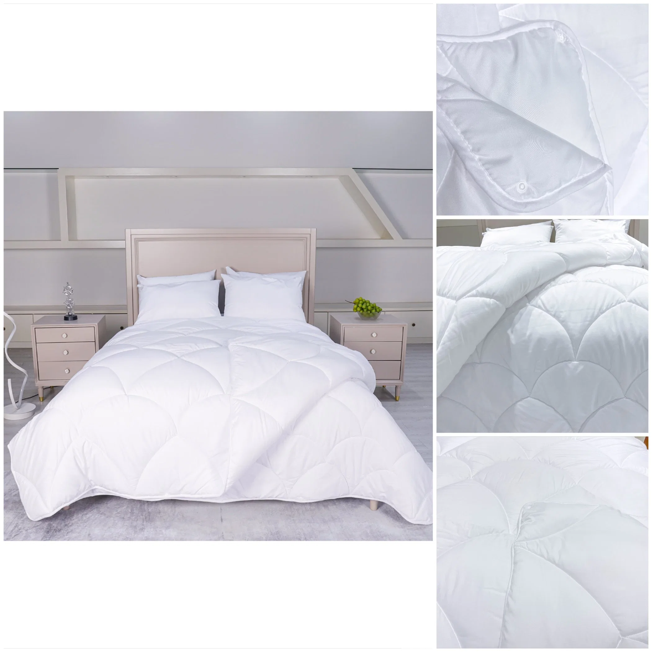 Reversible Queen Size Natural Bed Custom Design Microfiber Wholesale/Supplier Lyocell All-Season Quilt