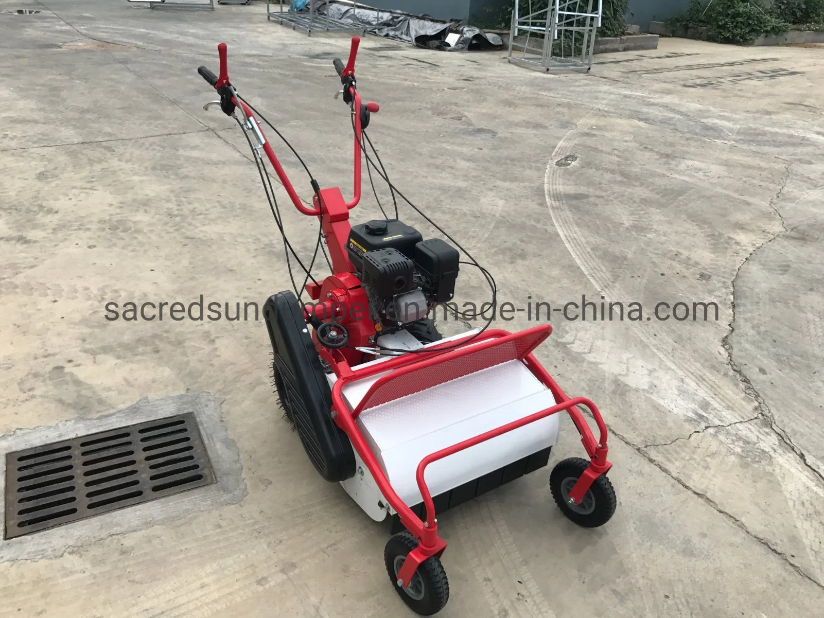 Gas Powered Push Lawn Mower Grass Trimmer Gasoline Rotary Mower